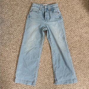 PAIGE Light Blue Flare & Wide Leg Jeans